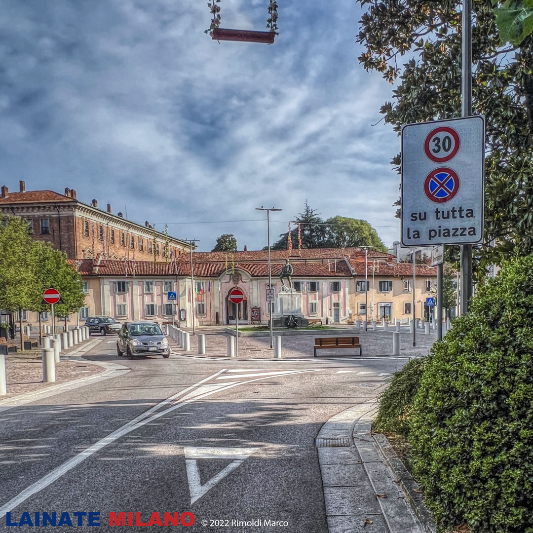 Limite a 30 km/h in Piazza Vittorio Emanuele II a Lainate